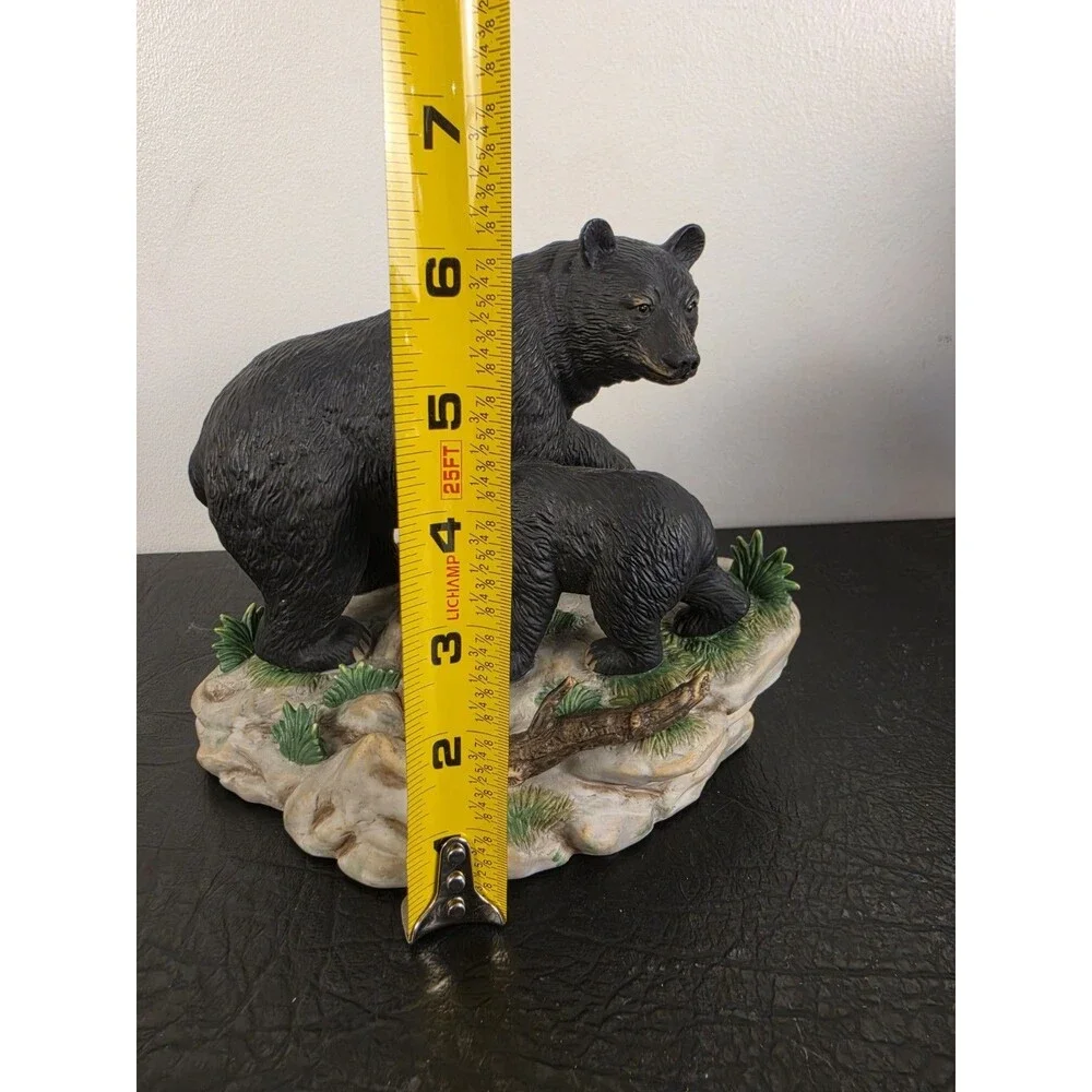 Ceramic Bear Figurine Home Interiors “Watching Her Cub” 11795-02 2002 Bear & Cub